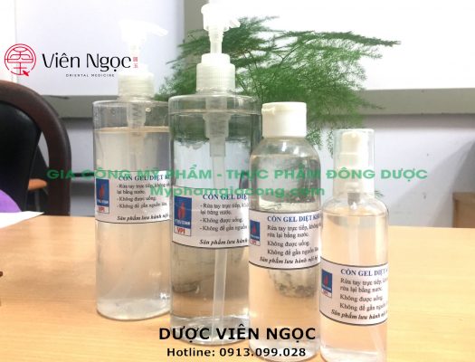 Sản phẩm gia công nước rửa tay khô diệt khuẩn theo yêu cầu